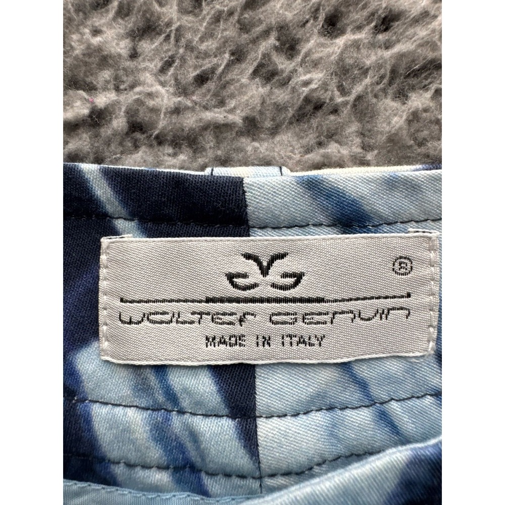 Walter Genuin Abstract All Over Print Cropped Pants Blue Womens Size 26 x 24 - Picture 6 of 12